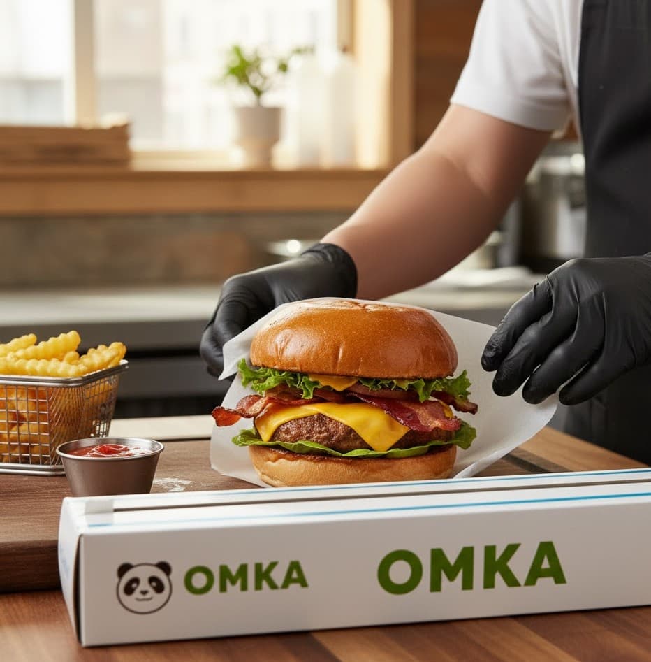 Variedad de papel antigrasa para alimentos