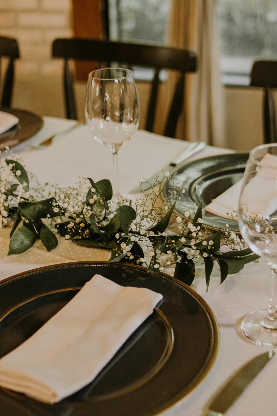 Servilletas suaves en la mesa familiar